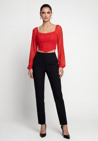 Chemisier faina en rouge