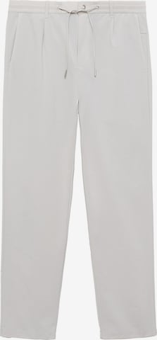MANGO MAN Pleat-front trousers 'Lunar' in Grey: front