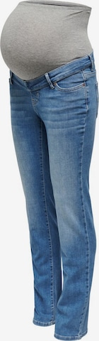 Only Maternity Regular Jeans in Blue: front
