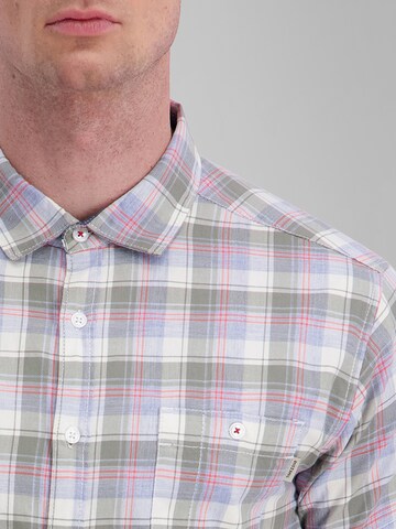 TIMEZONE Regular fit Button Up Shirt 'Check' in Green