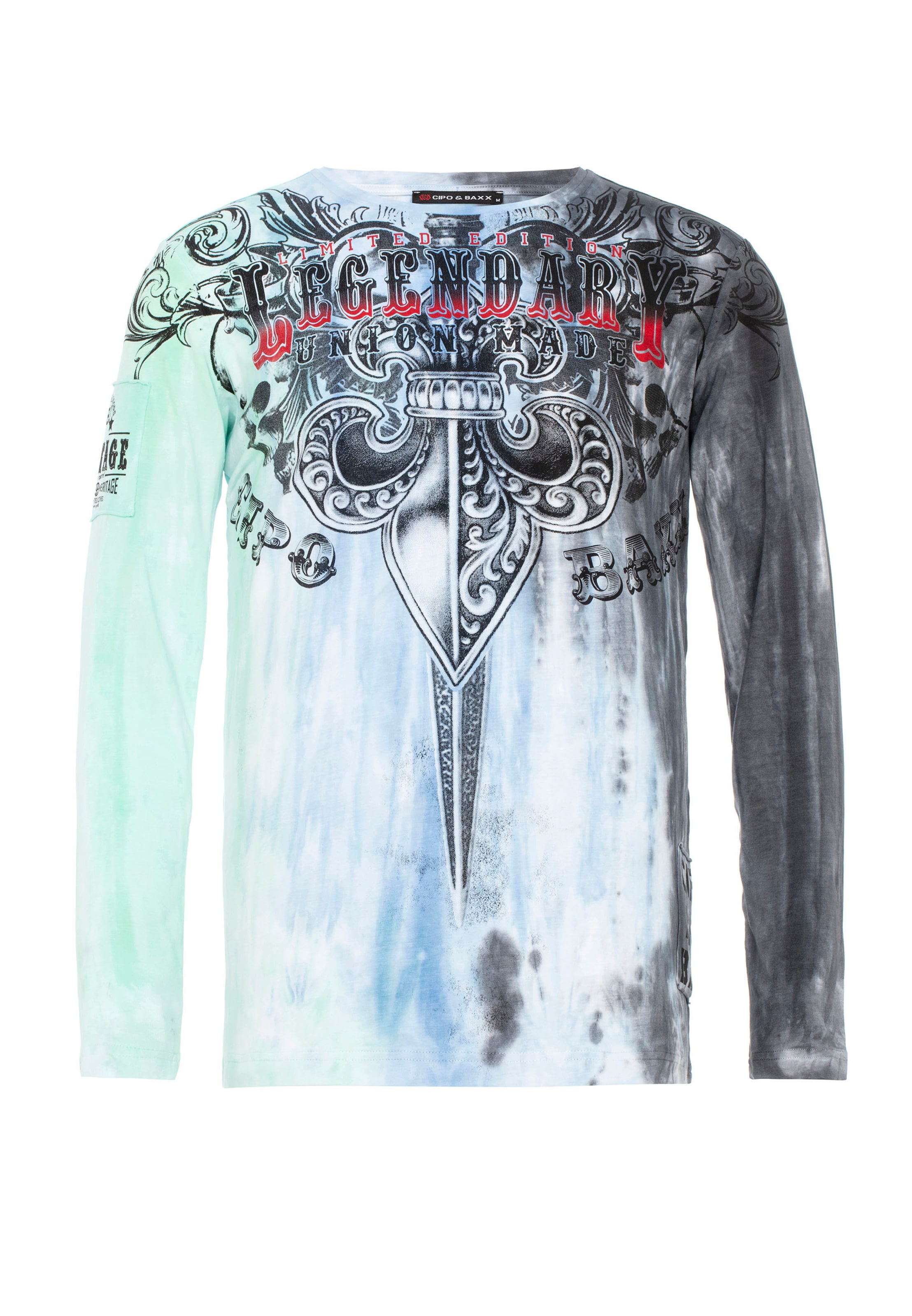 CIPO & BAXX Shirt in Gemengde kleuren: voorkant