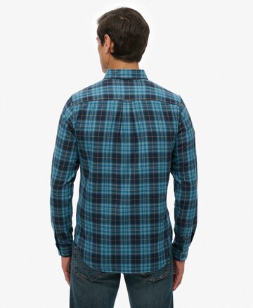 Superdry Regular fit Overhemd in Blauw