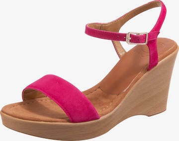Sandales UNISA en rose : devant