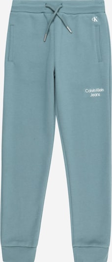 Calvin Klein Jeans Calças 'Stack' em azul fumado / branco, Vista do produto
