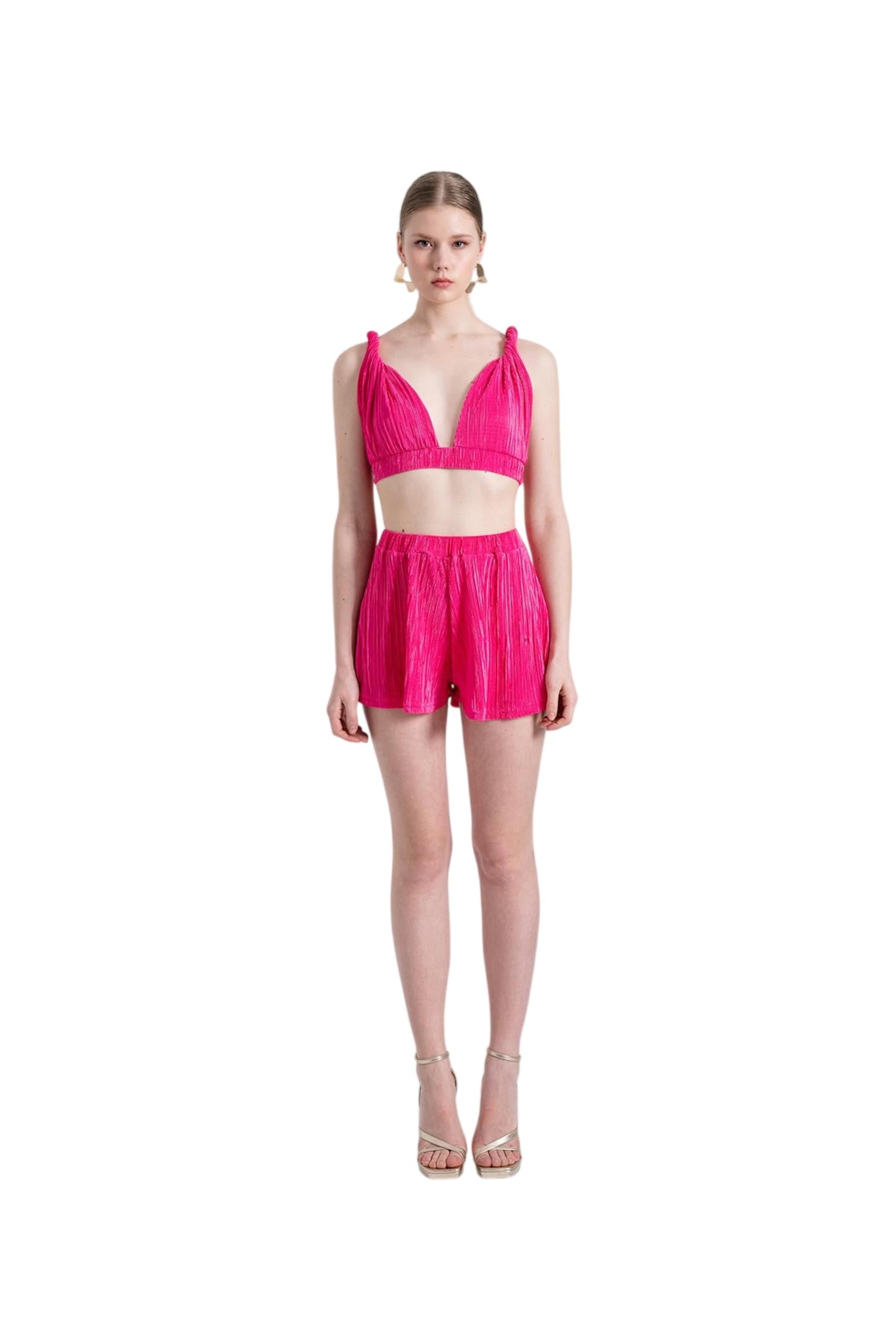 HOLLY LOLLY Korzetová Top – pink: přední strana
