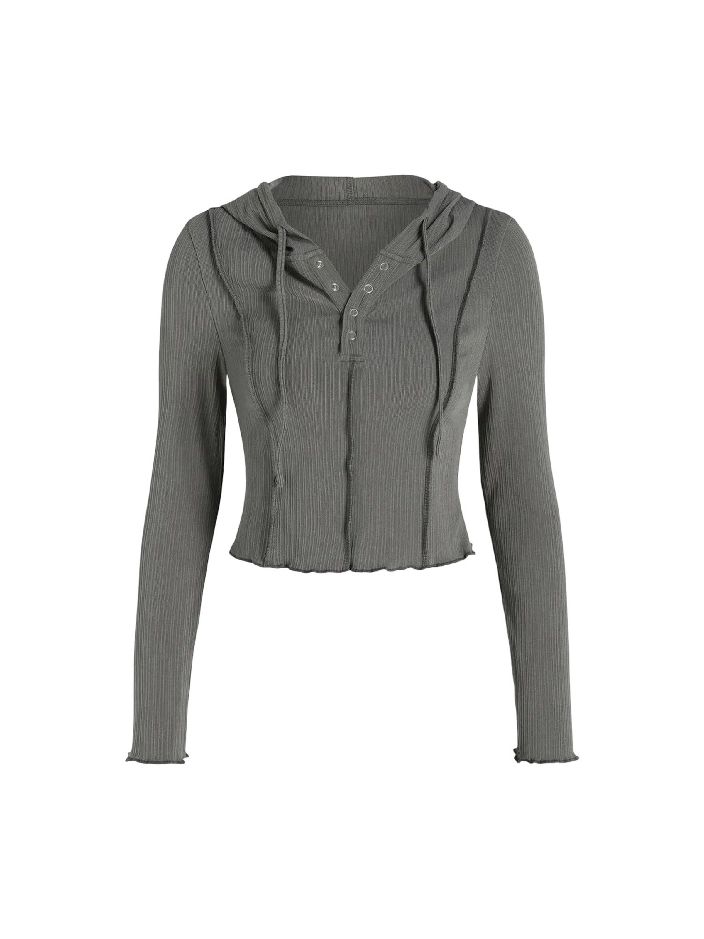 HiccupSweater majica 'Kapuzenpullover' - siva boja: prednji dio