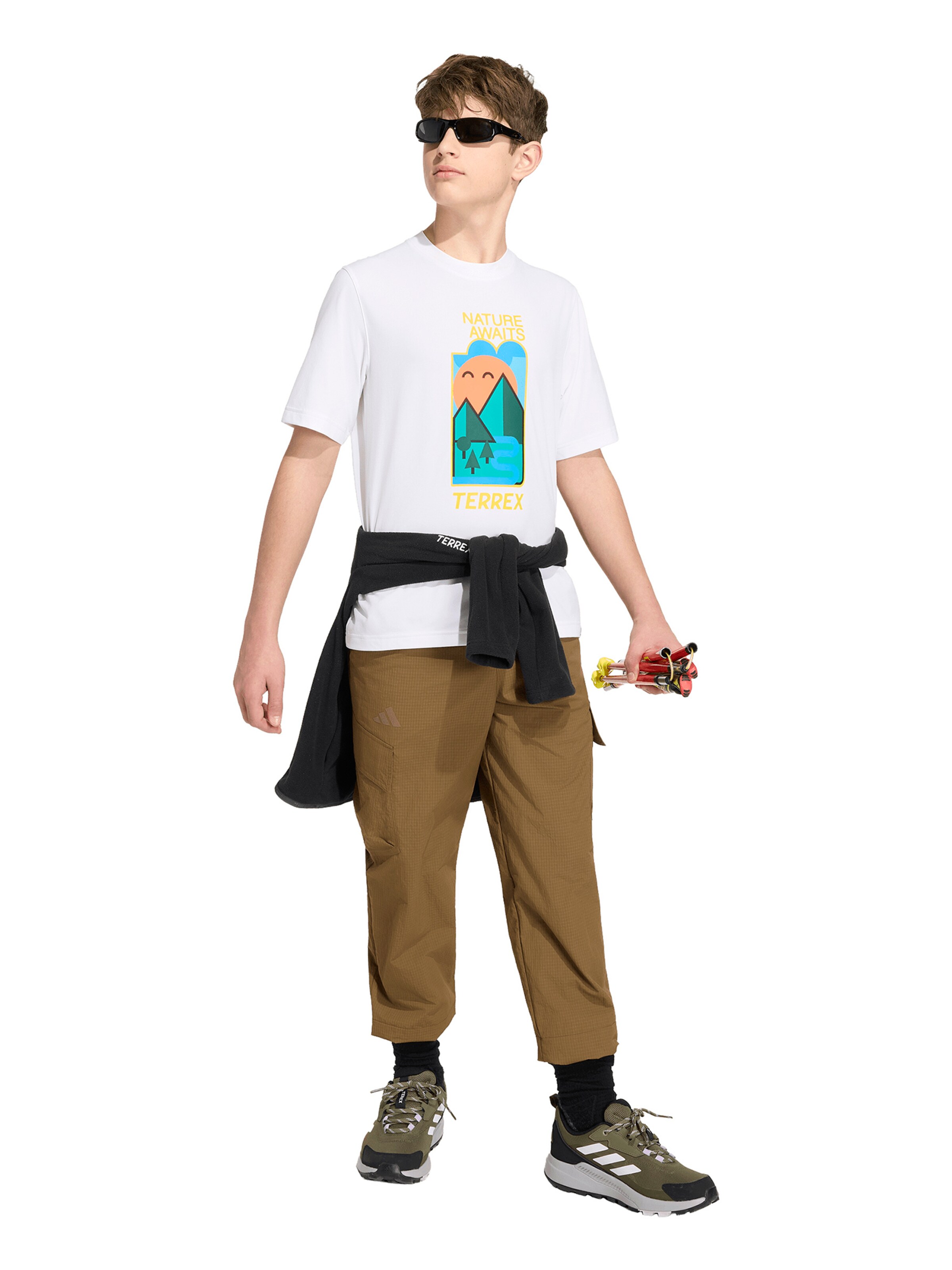 Effilé Pantalon d'extérieur 'Xploric' ADIDAS TERREX en marron