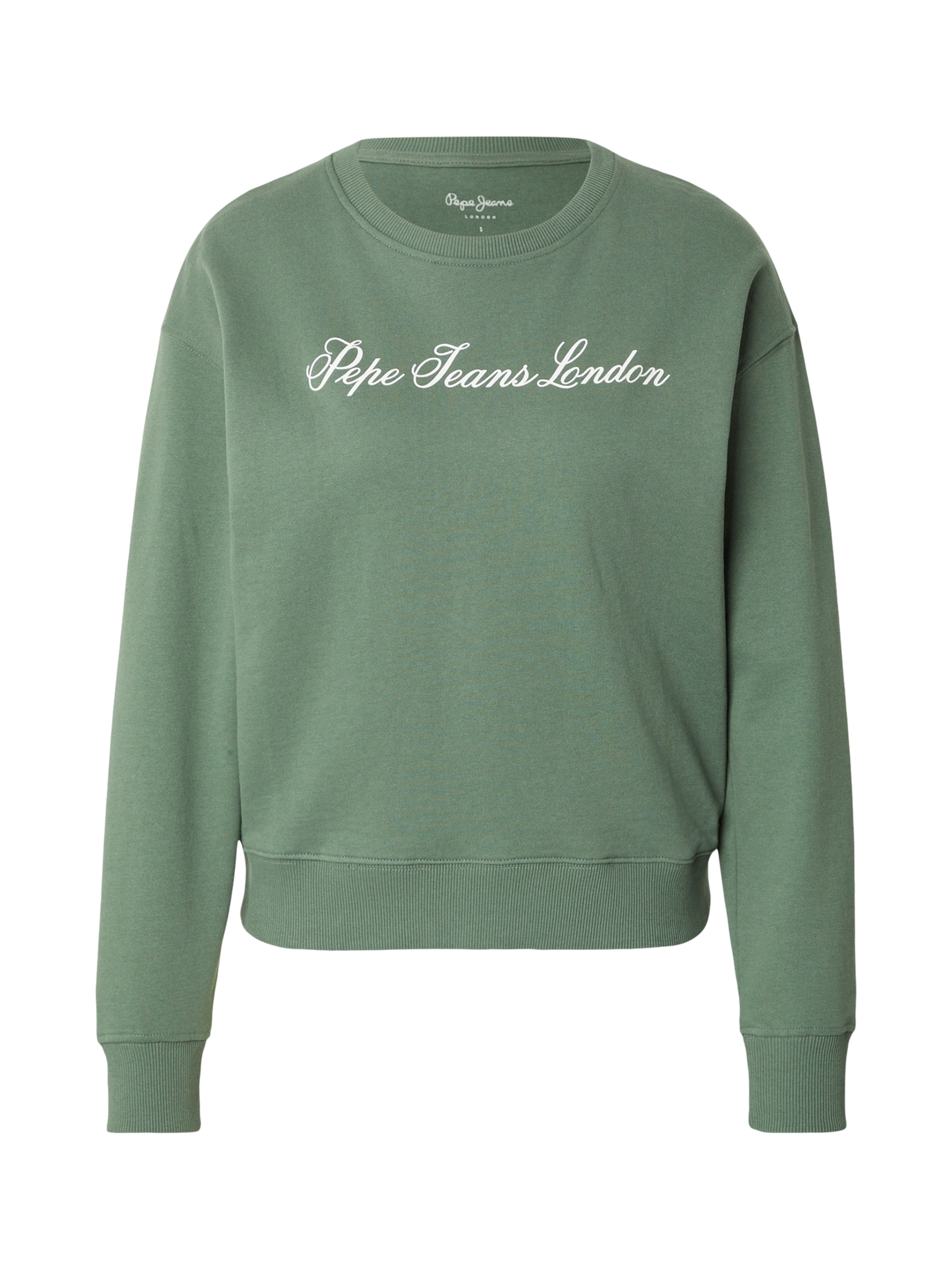 Pepe Jeans Sweatshirt in grün / weiß, Produktansicht
