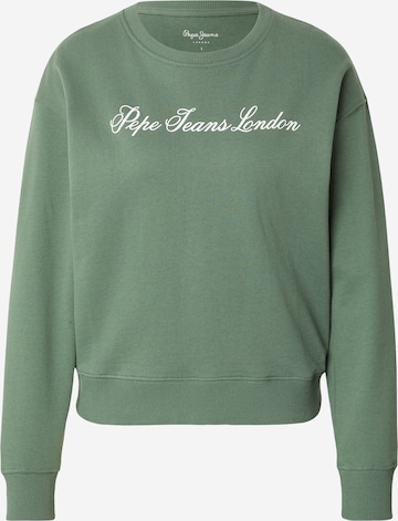 Sweat-shirt Pepe Jeans en vert : devant