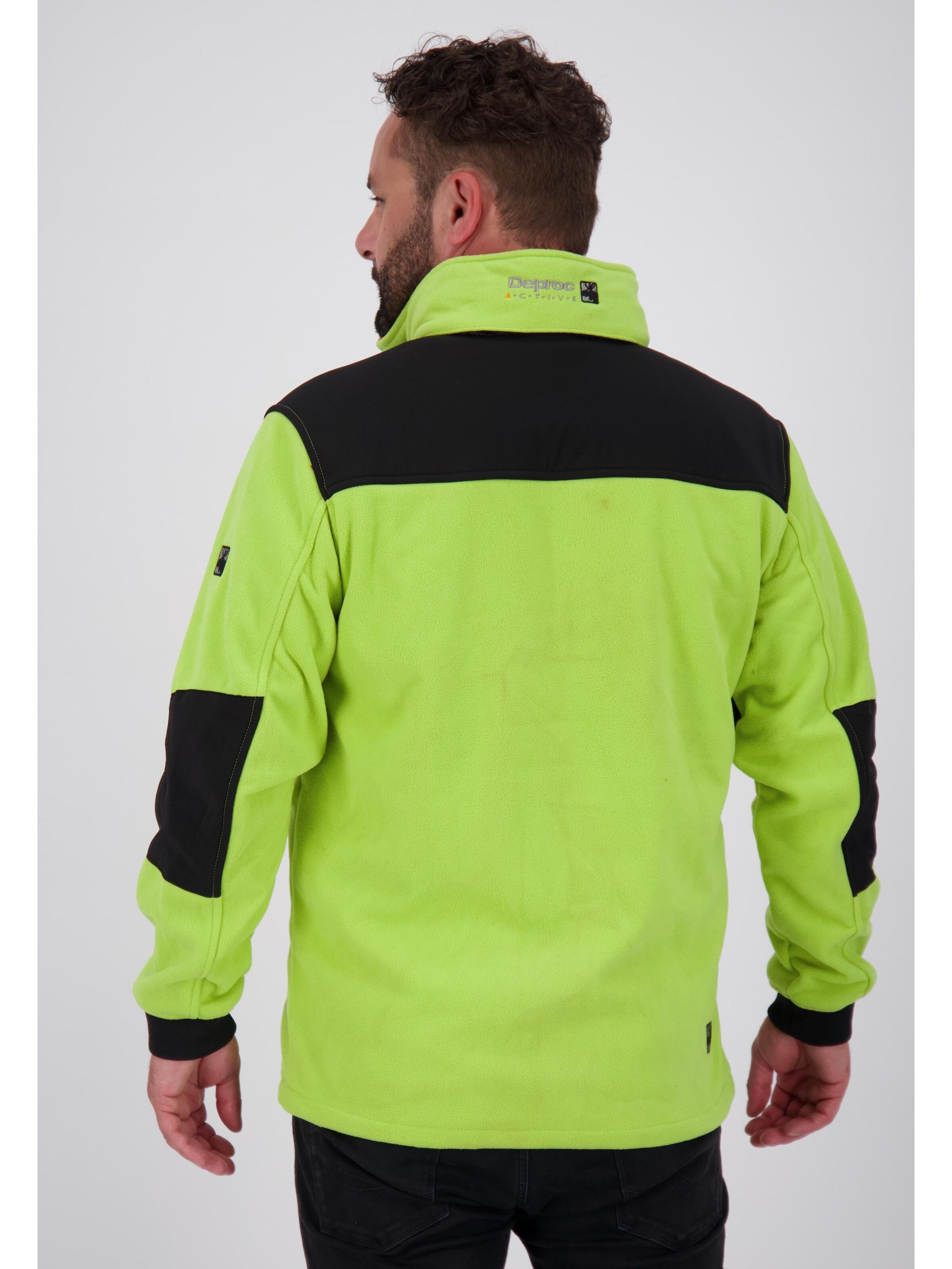 deproc Fleece jas 'CANADA MN' in Groen