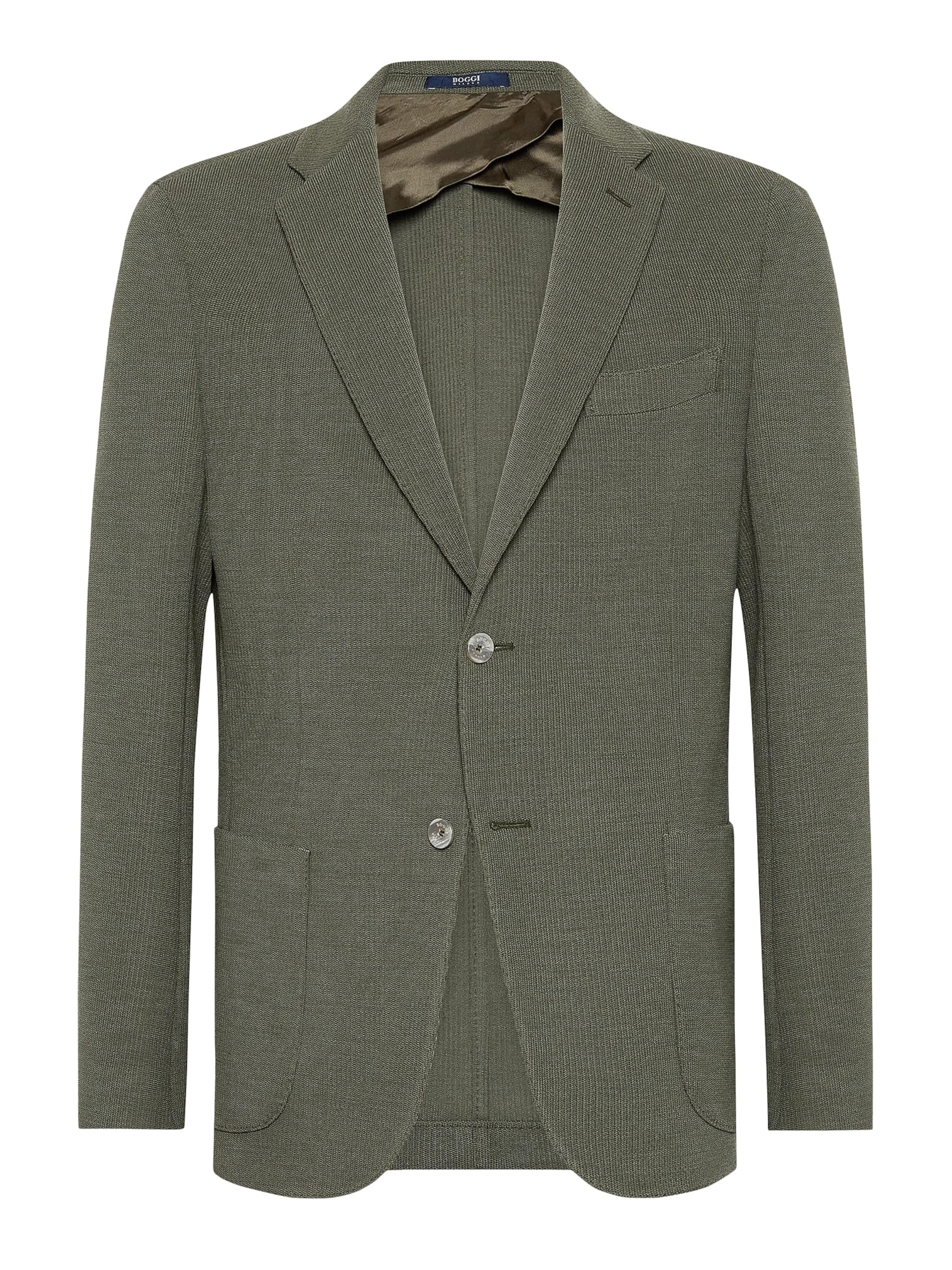 Slim fit Giacca da completo di Boggi Milano in verde: frontale