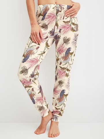 Pantalon de pyjama 'Favourites Arts' CALIDA en beige