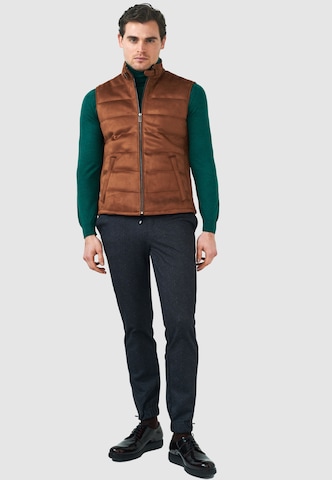 PIERRE CARDIN Vest in Brown