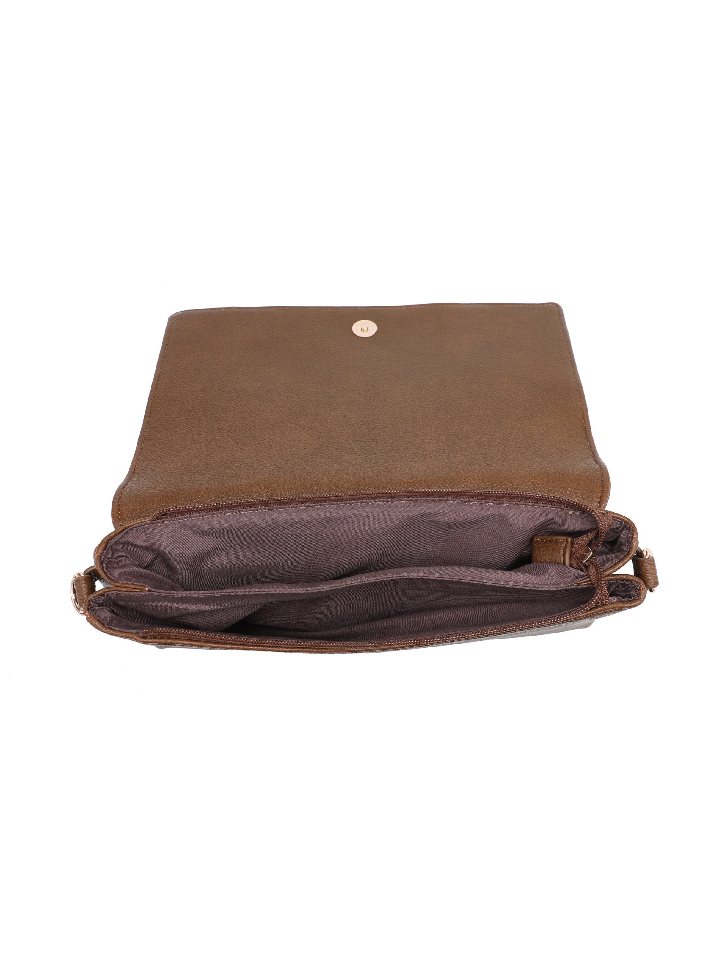 Borsa a tracolla 'Borsa a Tracolla Donna Emberlyn Lux - Polyester con Frange e Chiusura Magnetica' di Kassandra in marrone