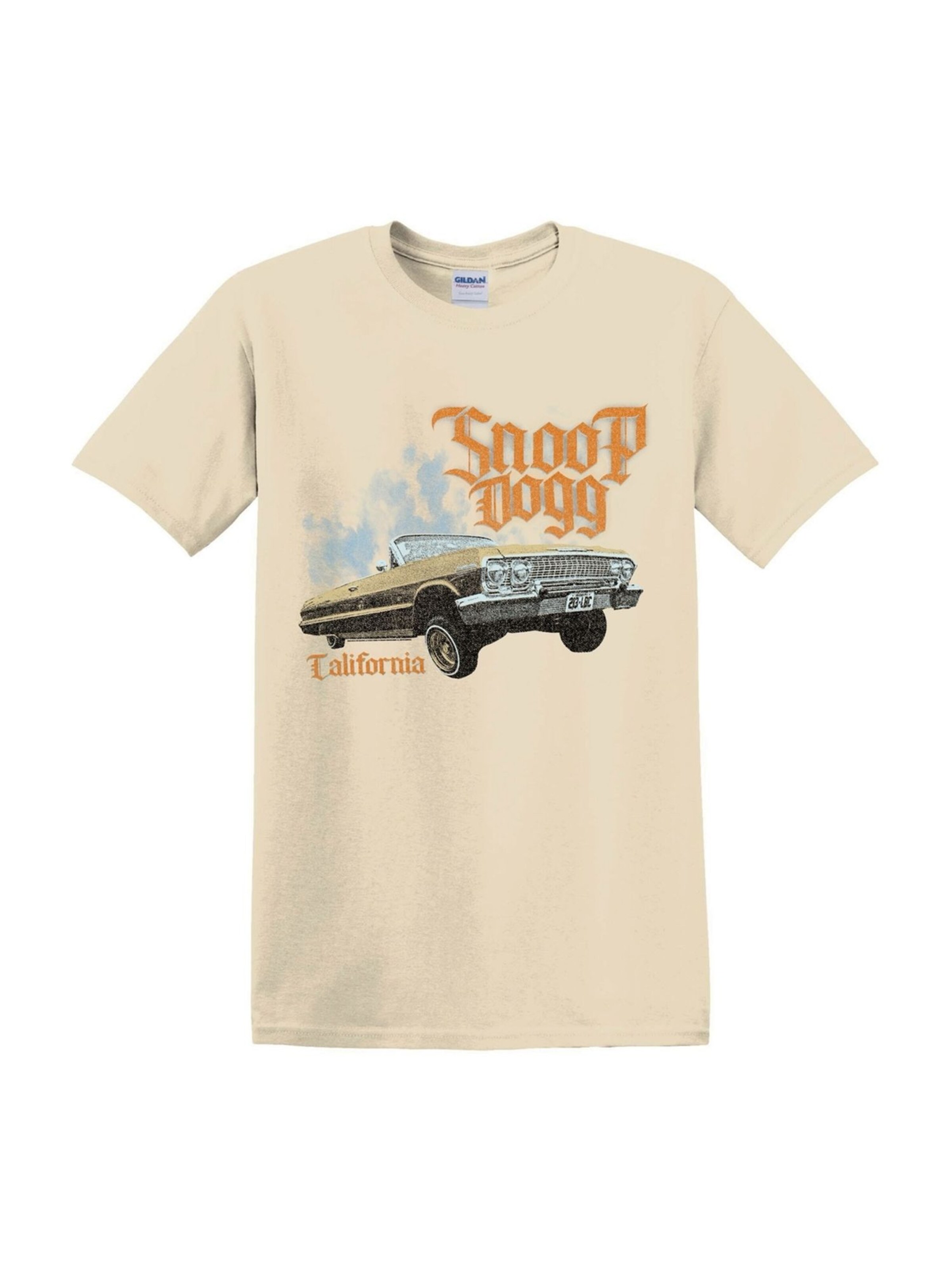 Maglietta 'Snoop Dogg Lowrider' di Rockshirts in bianco: frontale