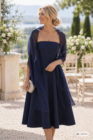 Roeckl Schal 'CLASSIC GEORGETTE' in Blau: Vorderseite