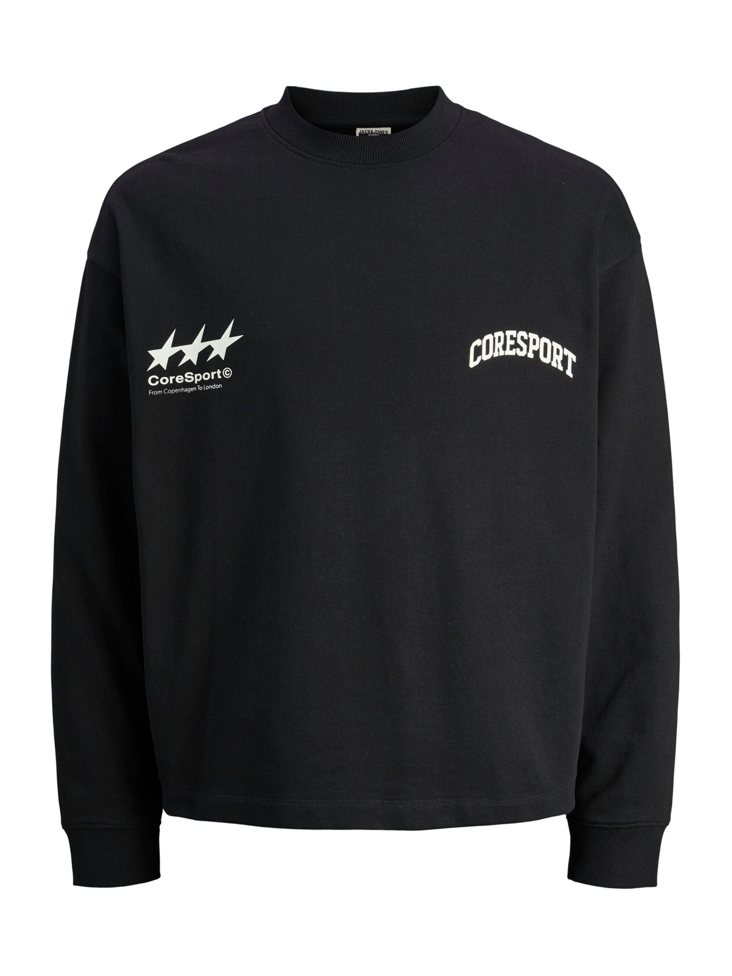 JACK & JONES Sweatshirt 'JCOSignal' in Schwarz: Vorderseite