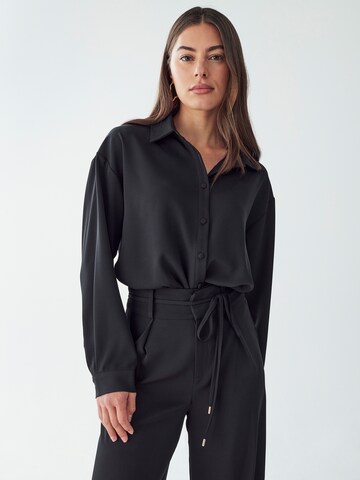 BWLDR Bluse 'FORD' in Schwarz: Vorderseite