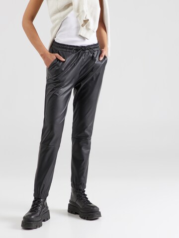 10Days Tapered Broek in Zwart: voorkant