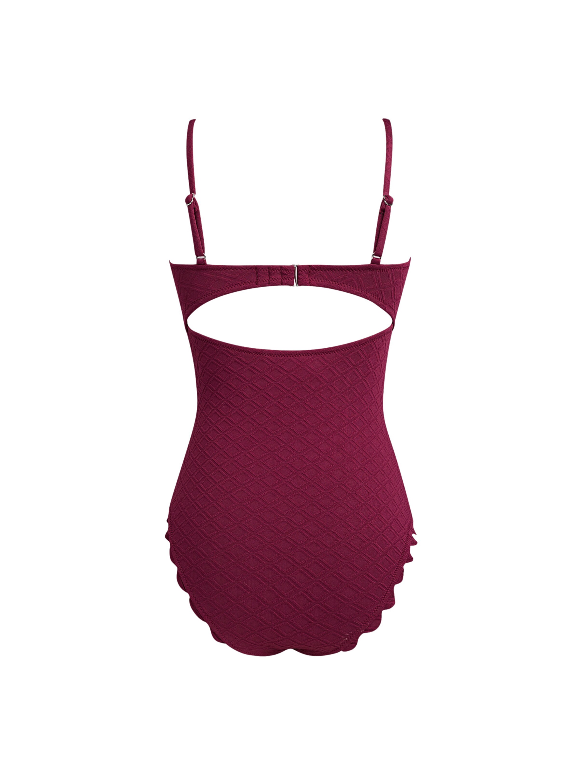 Cupshe Bustier Badeanzug‌‌‌ in Rot