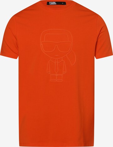 Karl Lagerfeld Shirt in Oranje: voorkant