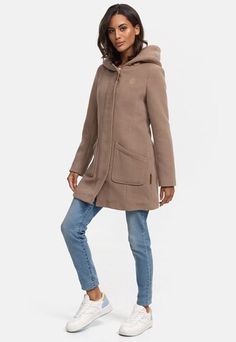 MARIKOO Winter coat 'Maikoo' in Beige: front