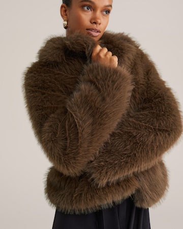 WE Fashion Зимняя куртка в Коричневый
