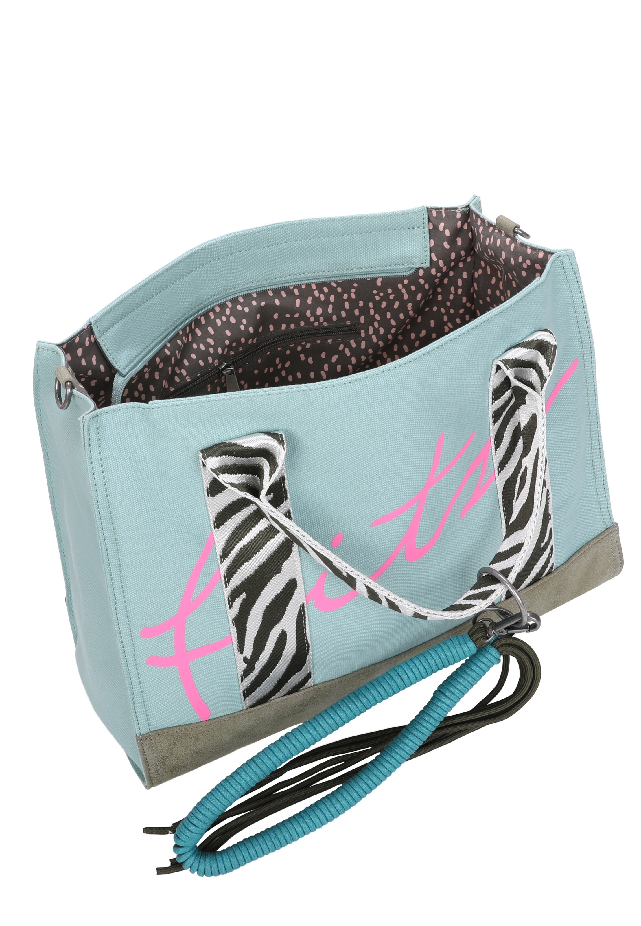 Fritzi aus Preußen Shopper 'Summer Zebra Safari' in Blau