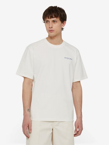 DICKIES T-shirt 'WAKEFIELD' i vit: framsida