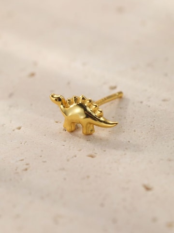 Hey Happiness - Pendientes 'Dino Joy' en oro