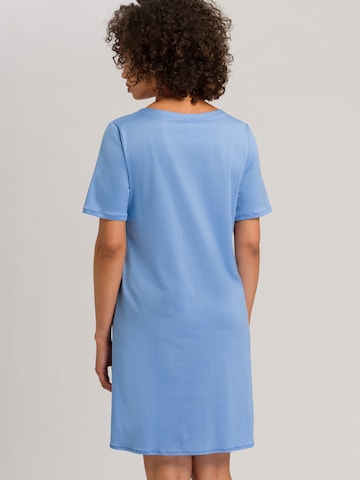 Hanro Nachthemd ' Cotton Deluxe ' in Blauw