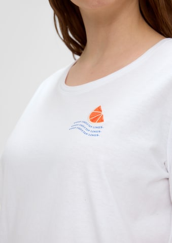 T-shirt s.Oliver Red Label Big & Tall en blanc