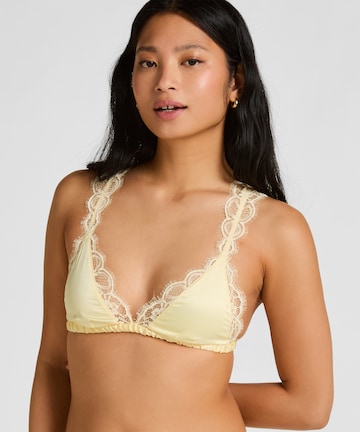 Hunkemöller Triangle Bra 'Eva' in Yellow: front