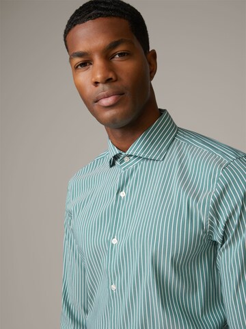 STRELLSON Slim fit Button Up Shirt 'Sereno' in Green