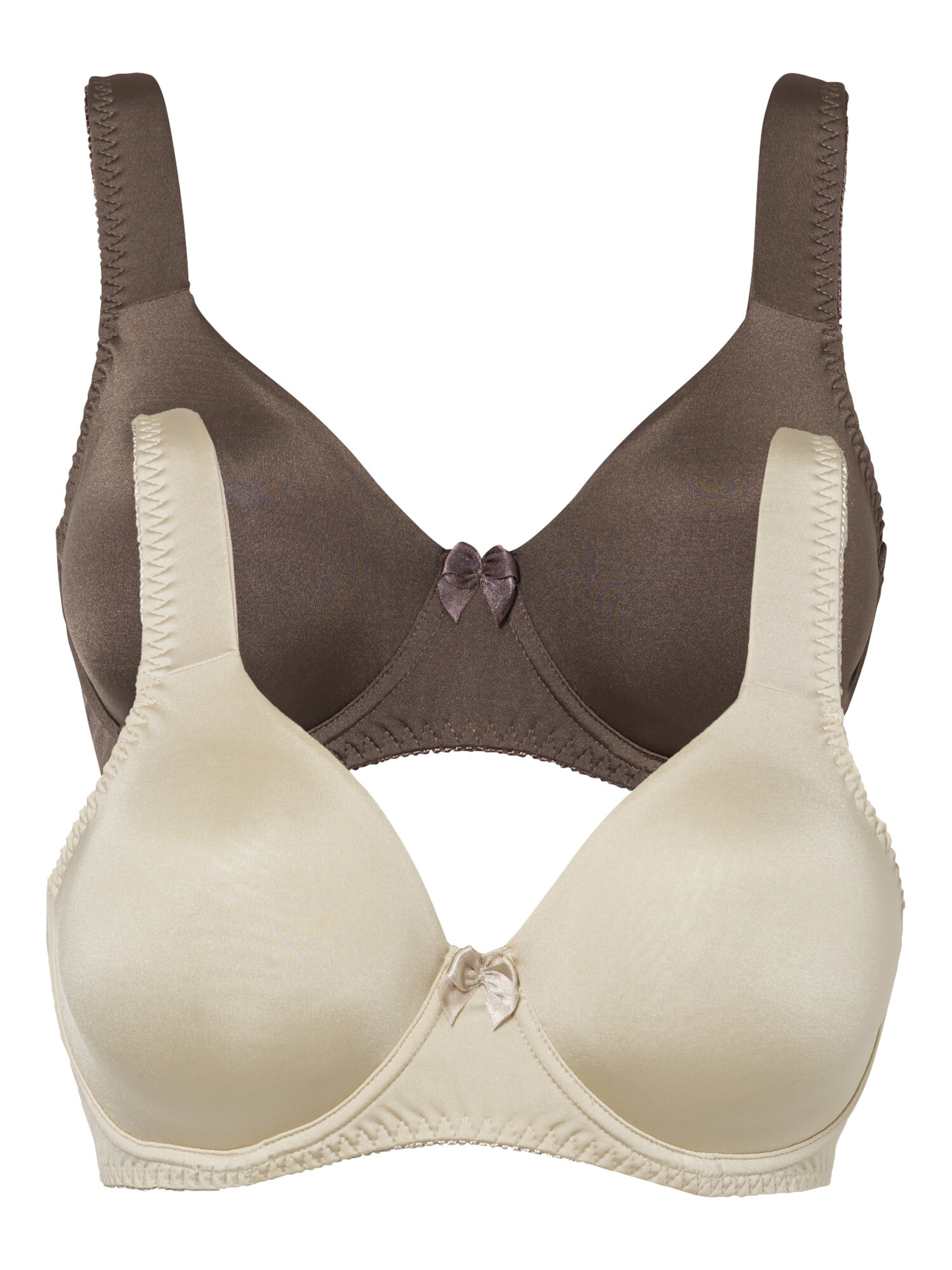 bonprix T-shirt BH in Beige: voorkant