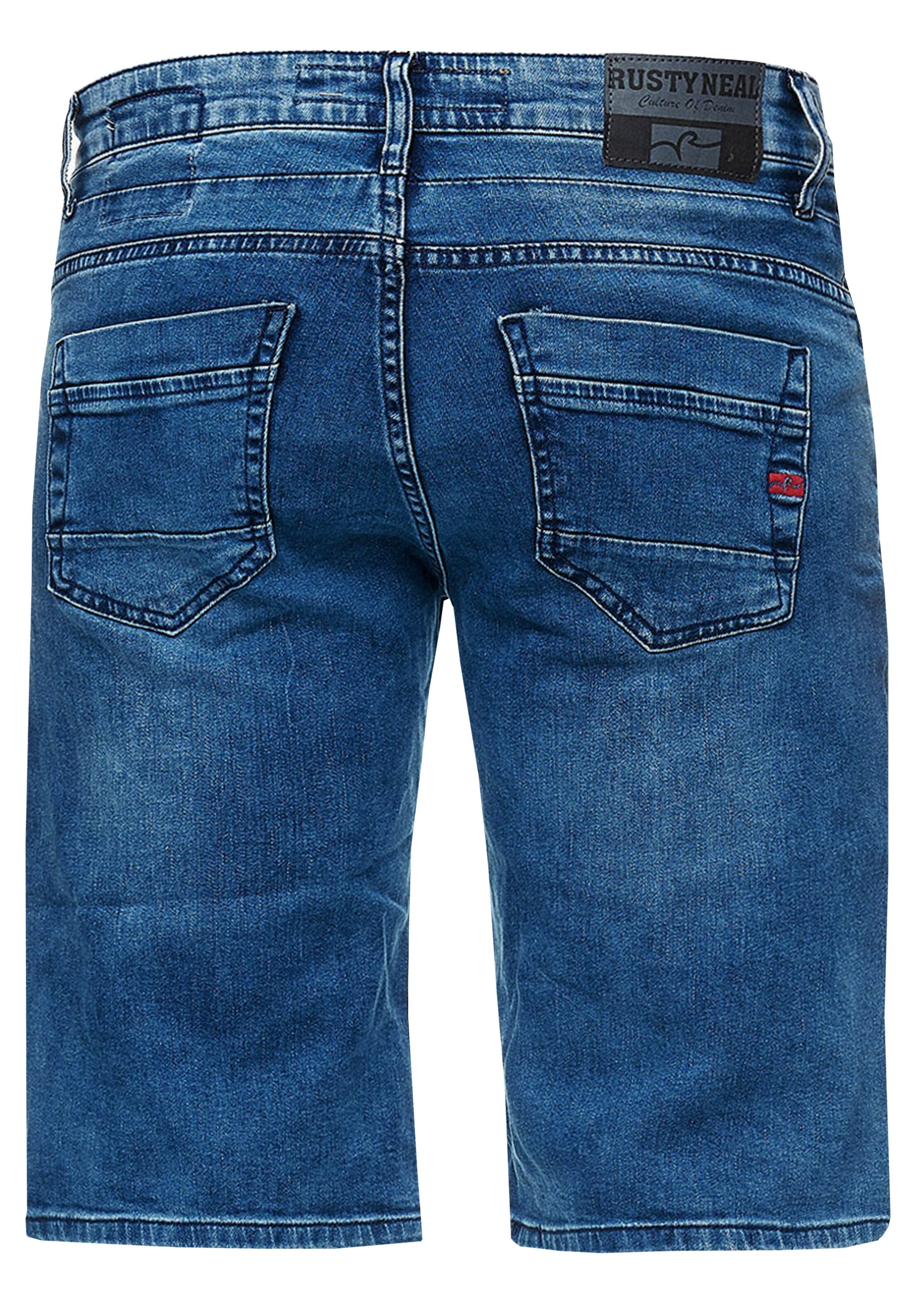 Rusty Neal Regular Jeansshorts 'Tuscor' in Blau