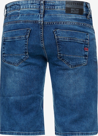 Rusty Neal Regular Jeansshorts 'Tuscor' in Blau