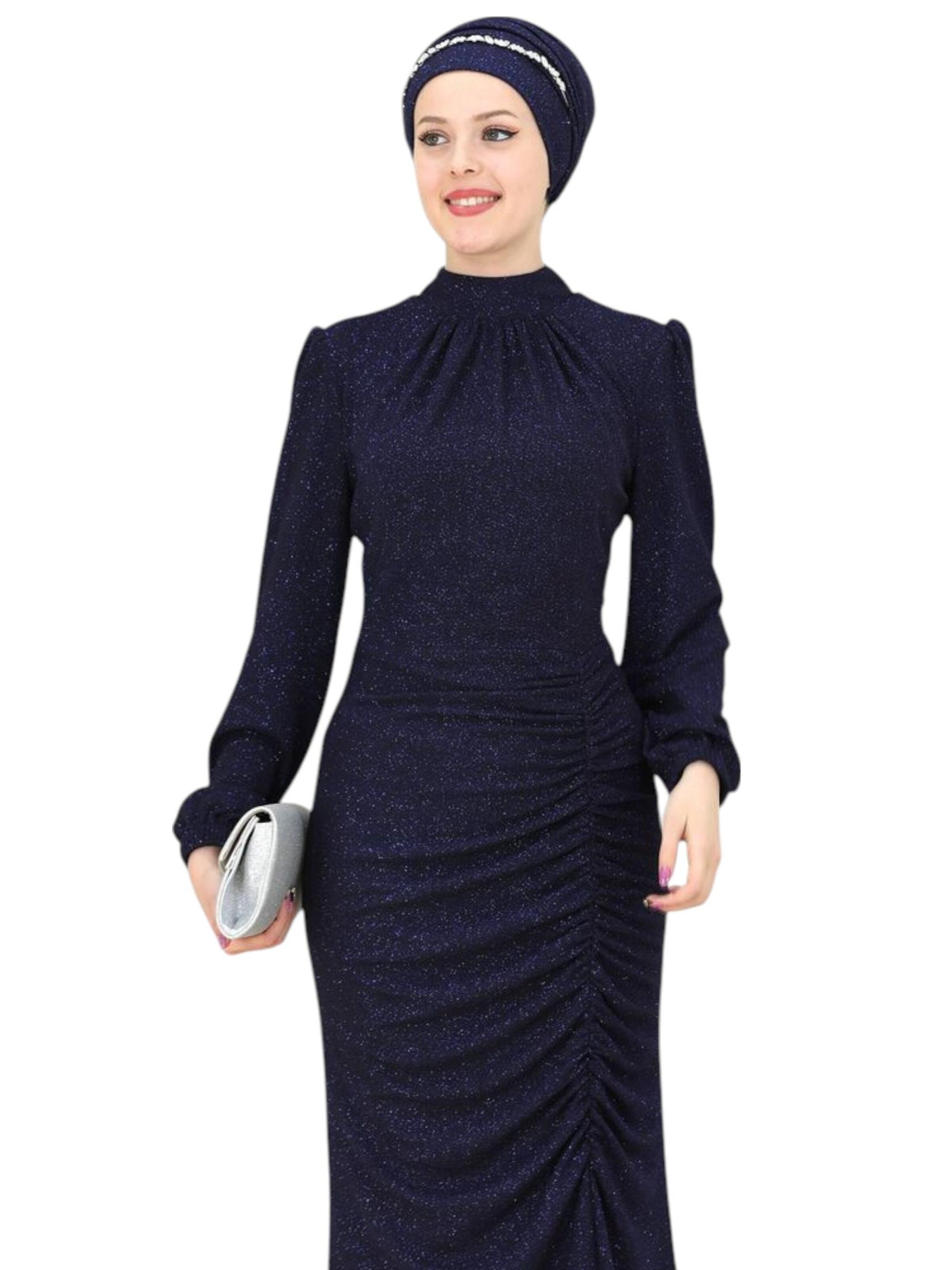 fashionshowcase Avondjurk 'RÜYA' in Blauw