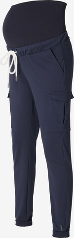 Slimfit Pantaloni de la Esprit Maternity pe albastru: față