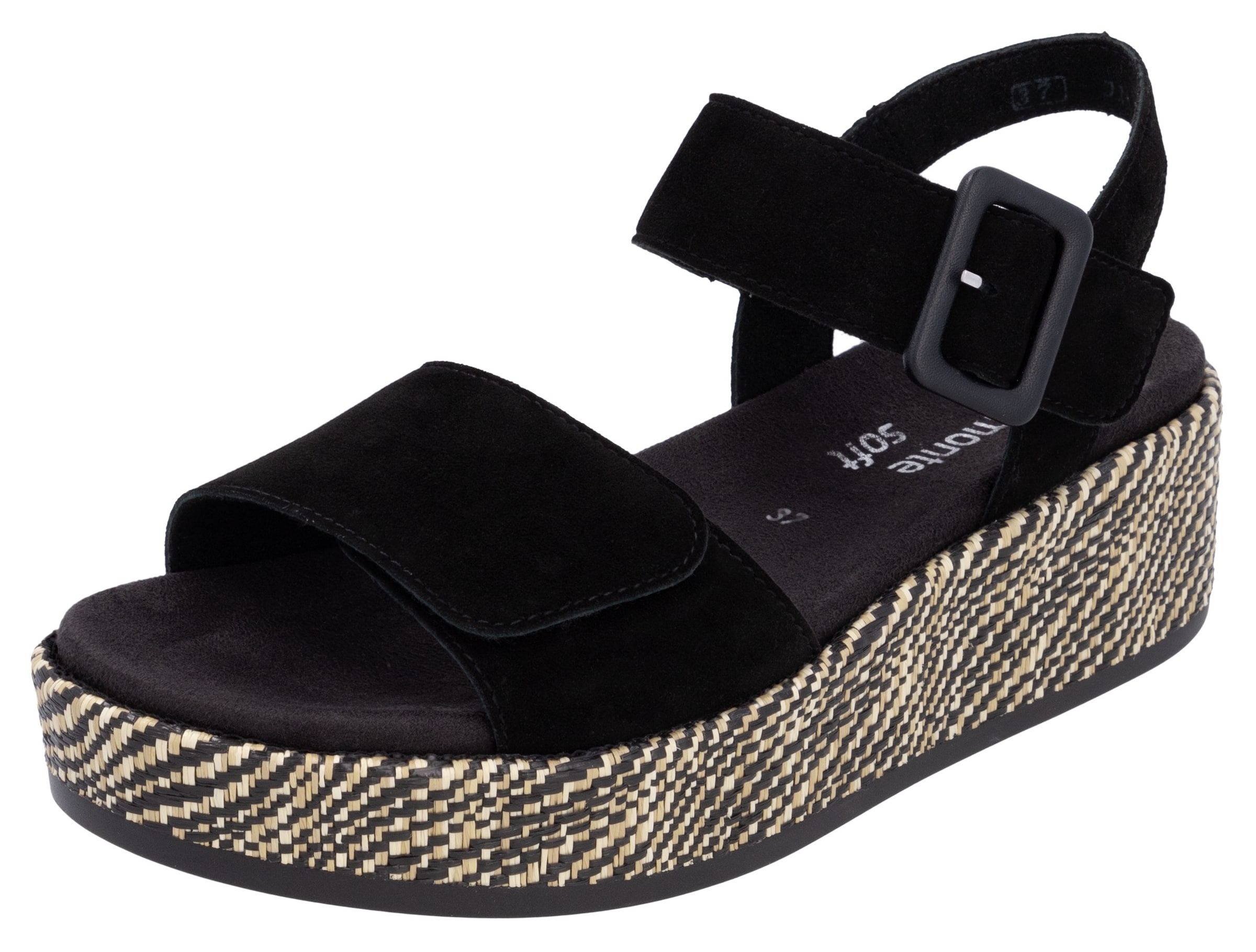 Sandales REMONTE en noir : devant