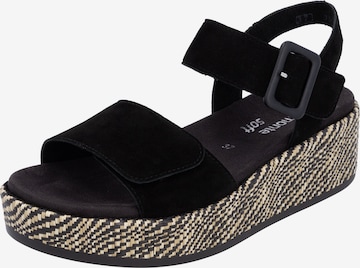 REMONTE Sandals in Black: front
