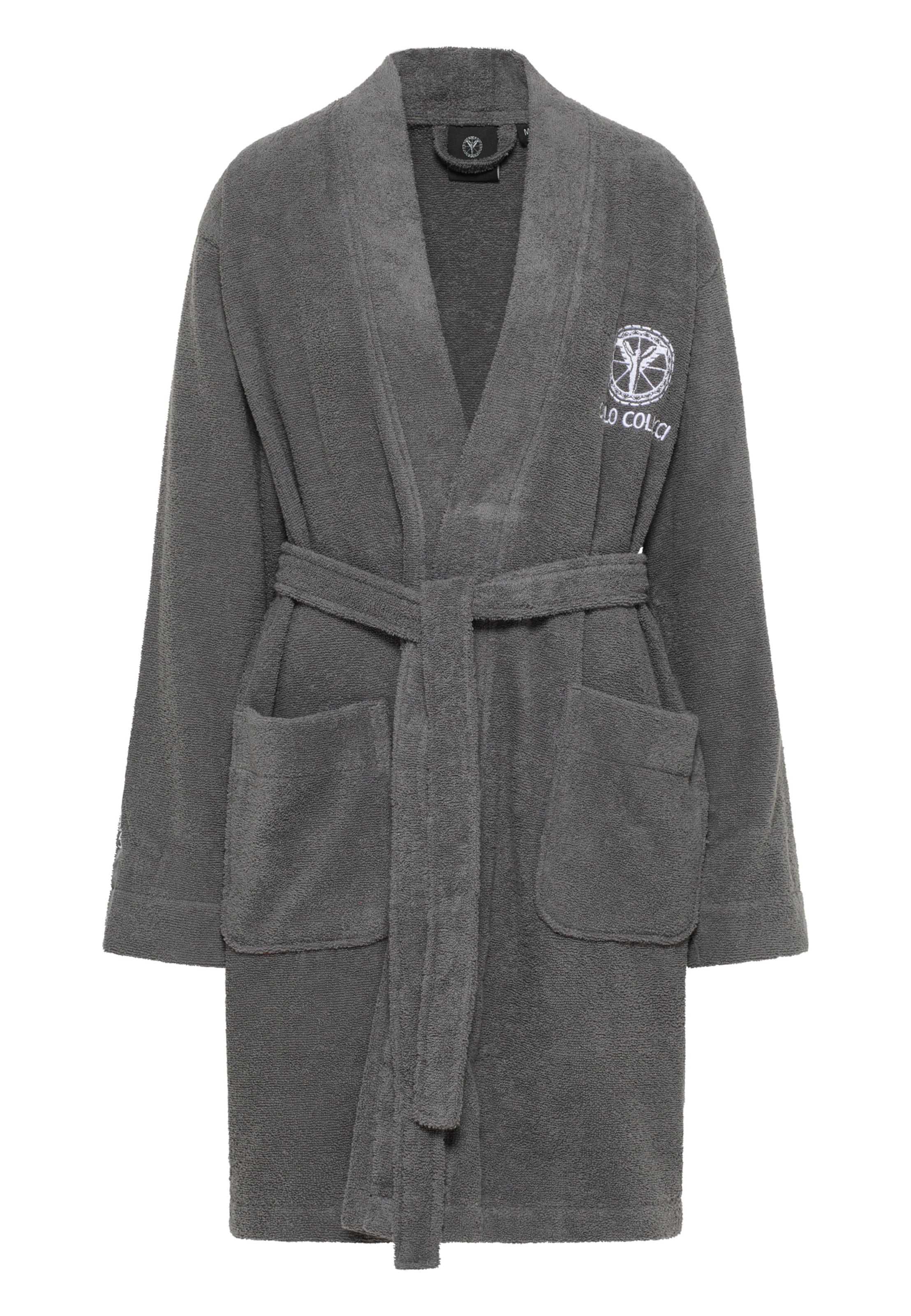 Carlo Colucci Bathrobe short in Grey: front