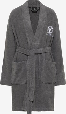 Carlo Colucci Short Bathrobe in Grey: front