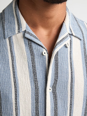 PETROL INDUSTRIES MEN Comfort fit Button Up Shirt in Blue