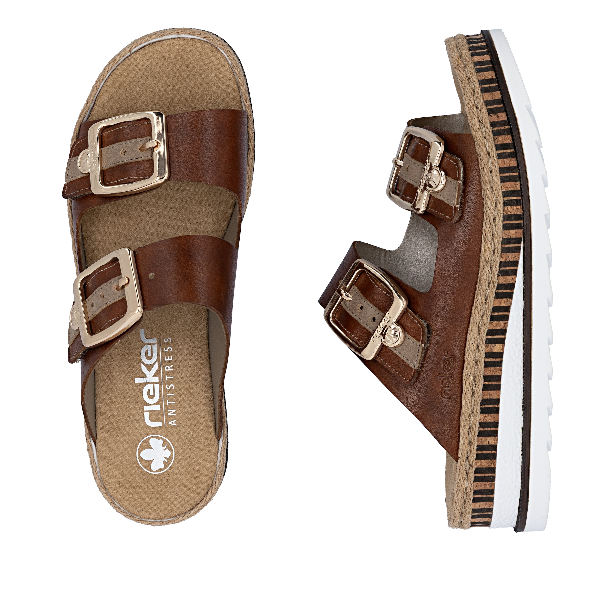 Rieker Mules in Brown