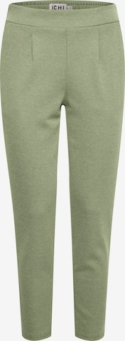 Effilé Pantalon à pince 'IHKate' ICHI en vert : devant