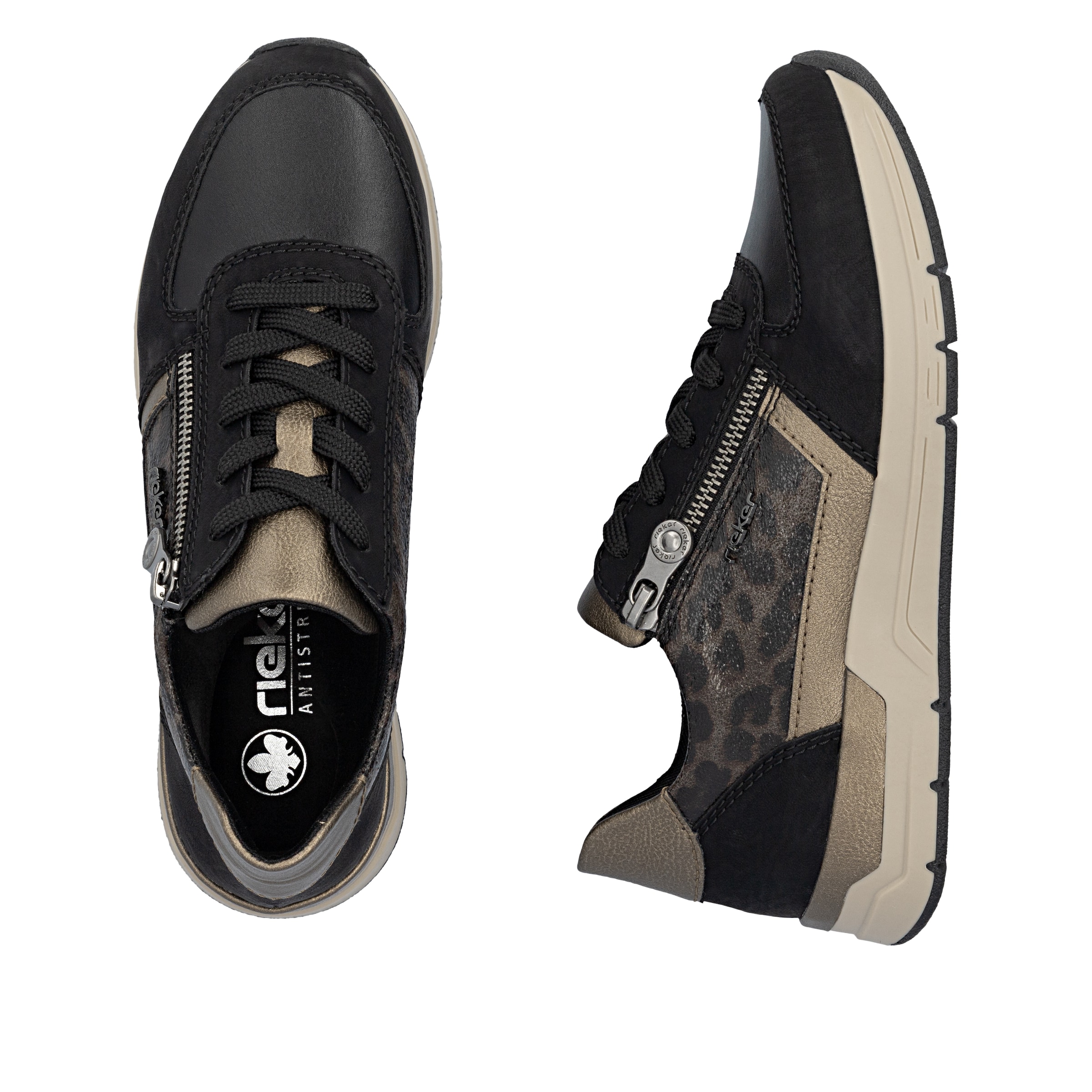 Baskets basses Rieker en noir