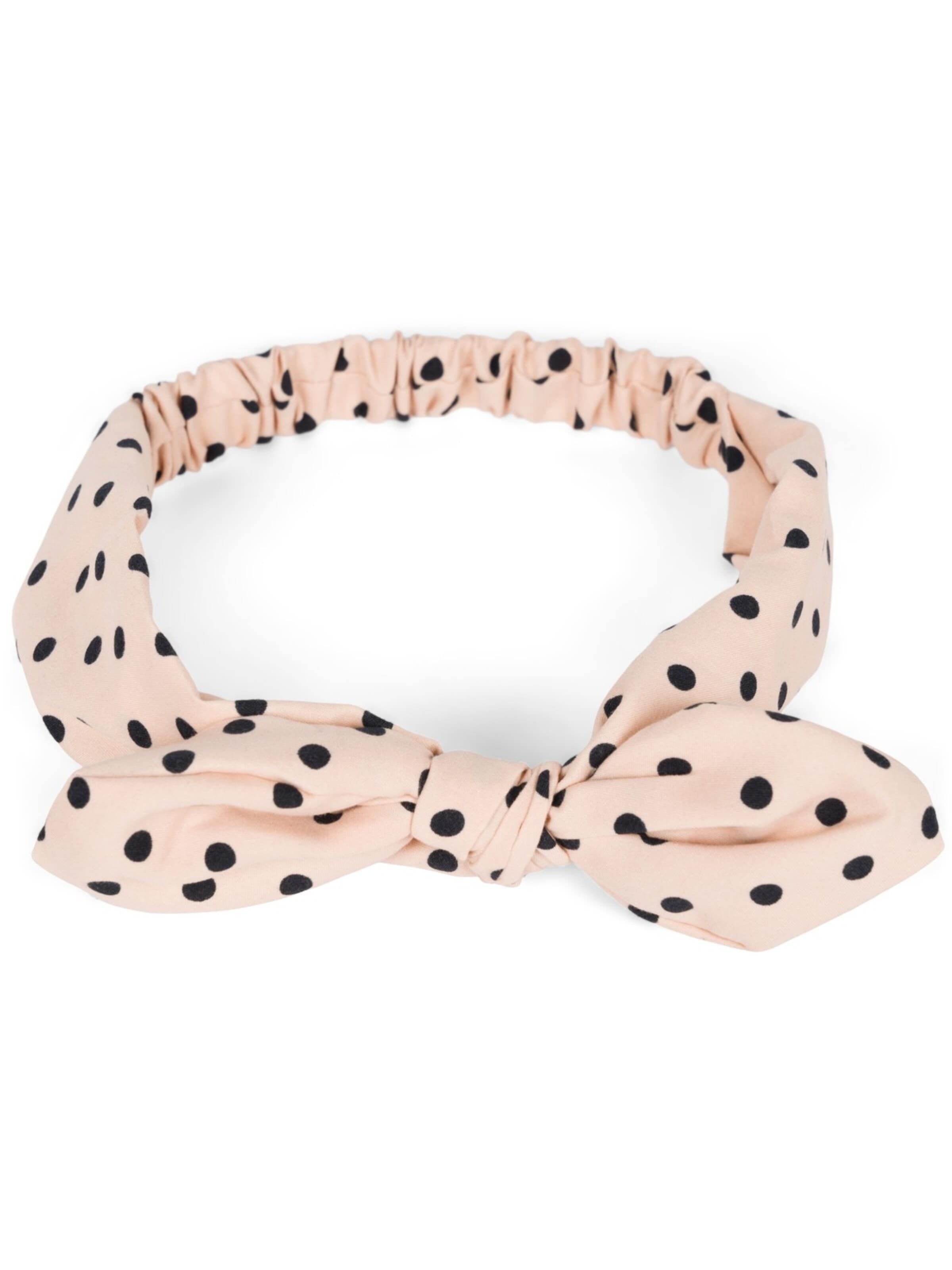 styleBREAKER Haarschmuck 'Haarband mit Punkte Muster und Schleife'‌‌‌‌‌‌‌‌‌‌ in Beige