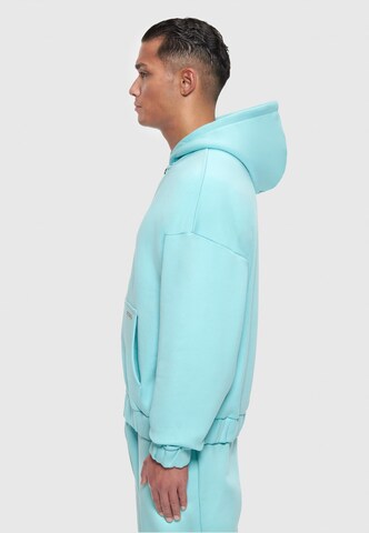 Dropsize Zip-Up Hoodie 'Bazix Republiq' in Blue