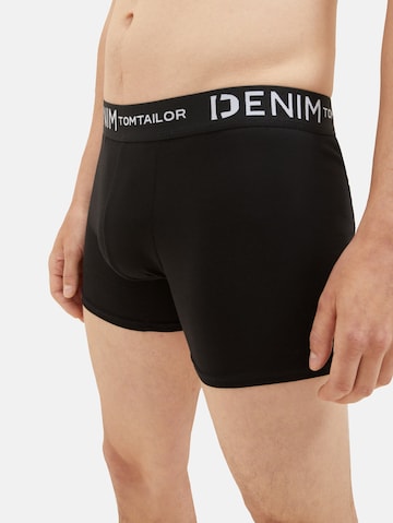 TOM TAILOR DENIM Boxershorts in Schwarz